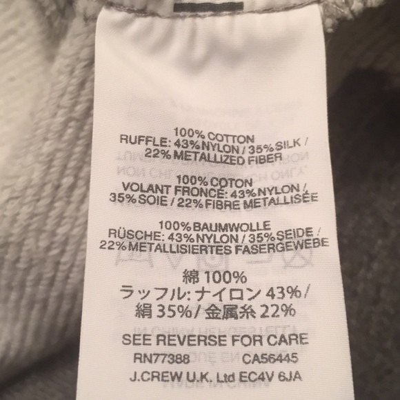 J Crew ruffled sweatshirt - Picture 7 of 7